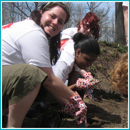 Give a gift that matters: a donation in your friend's name. Provide gloves for a team of volunteers to protect them while weeding, planting, mulching, removing 