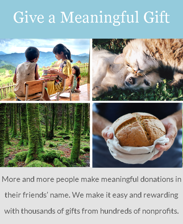Support Changing The Present – Charitable Donation Gift