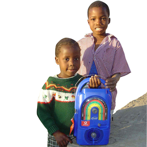 Give a gift that matters: a donation in your friend's name. The sturdy solar powered, wind-up Lifeline radio you will give will provide children with sustained 