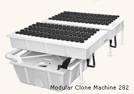 Give a gift that matters: a donation in your friend's name. The Modular Clone Machine 282 uses the Botanicare 2' x 4' propagation trays with lids to create an e