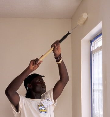 Give a gift that matters: a donation in your friend's name. This gift will provide paint for the interior of a home.  The cost of a home is great.  However, thr