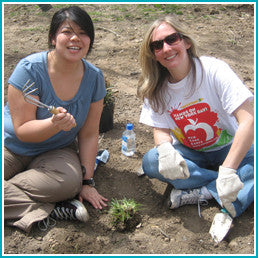Give a gift that matters: a donation in your friend's name. Provide all the tools a volunteer needs to plant one shrub: a shovel, a pair of gardening gloves, a 